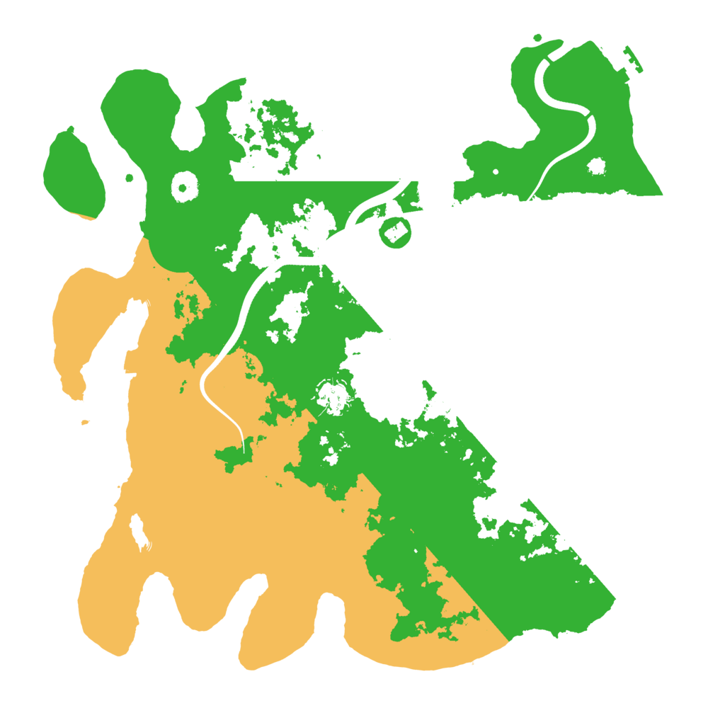 Biome Rust Map: Procedural Map, Size: 3700, Seed: 15828281