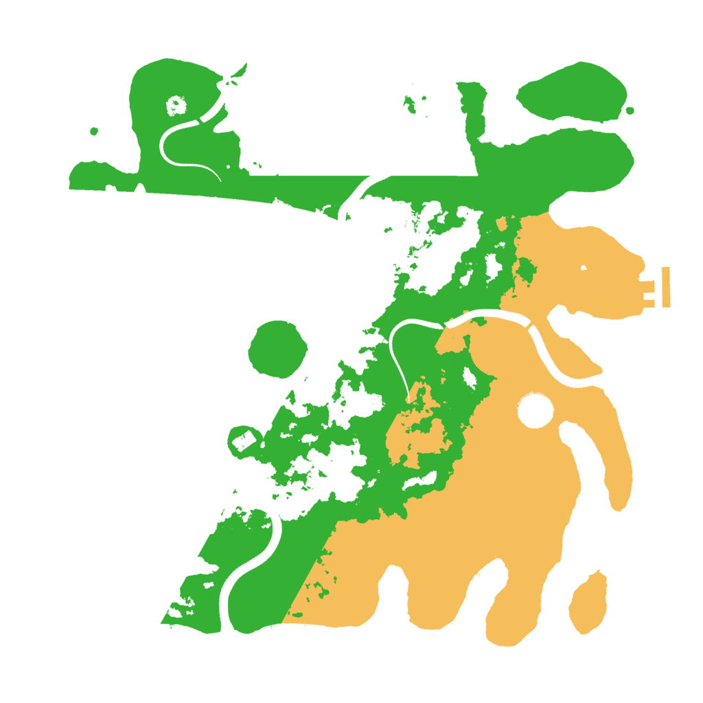 Biome Rust Map: Procedural Map, Size: 3500, Seed: 1981150677