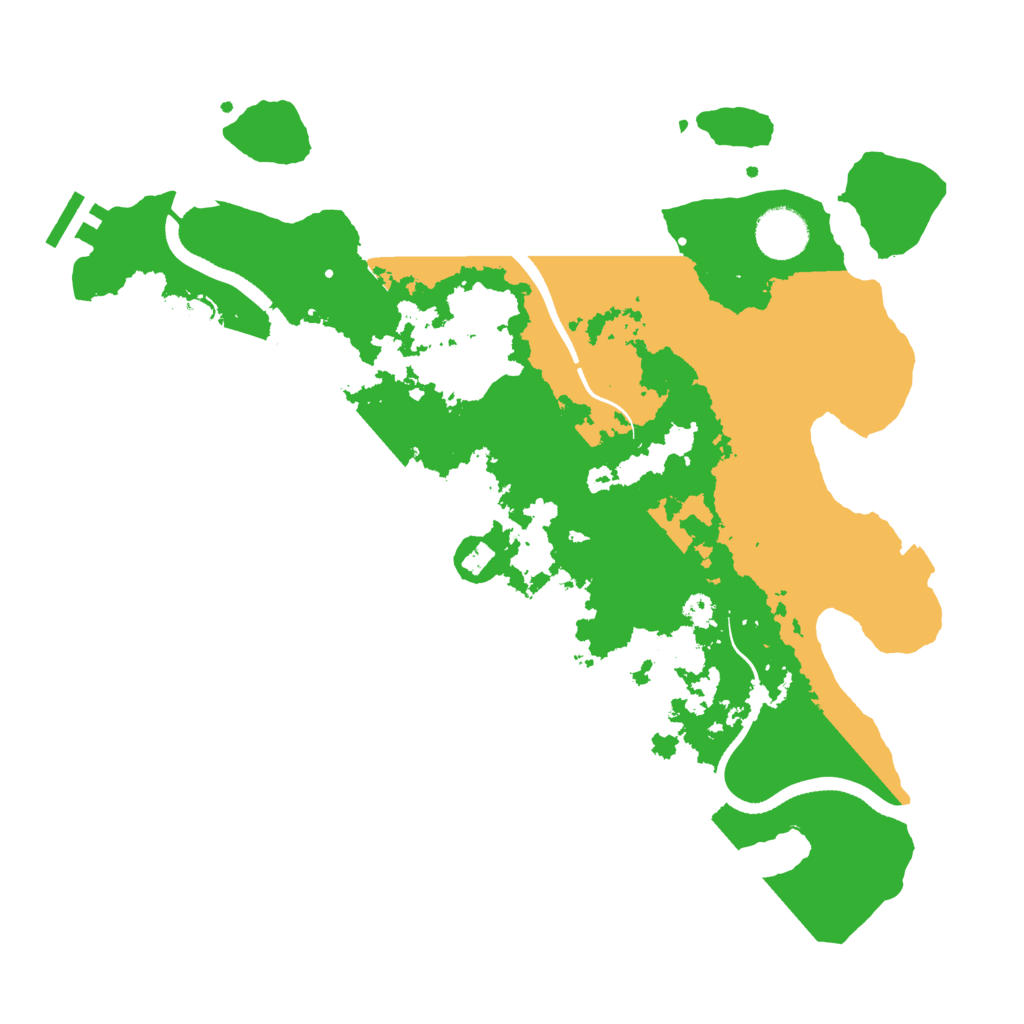 Biome Rust Map: Procedural Map, Size: 3500, Seed: 474301277