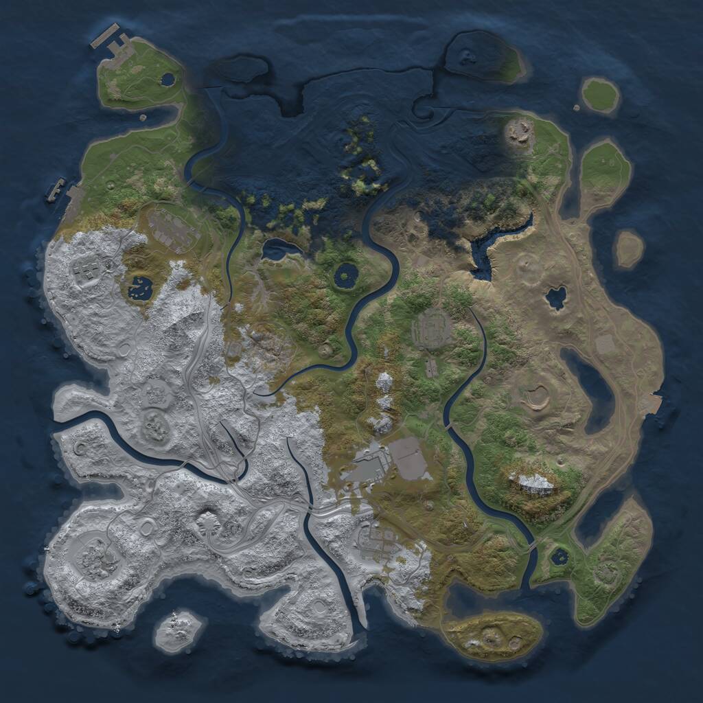 Rust Map: Procedural Map, Size: 4250, Seed: 2022102213, 15 Monuments