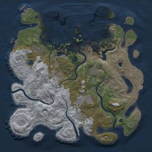 Thumbnail Rust Map: Procedural Map, Size: 4250, Seed: 2022102213, 15 Monuments