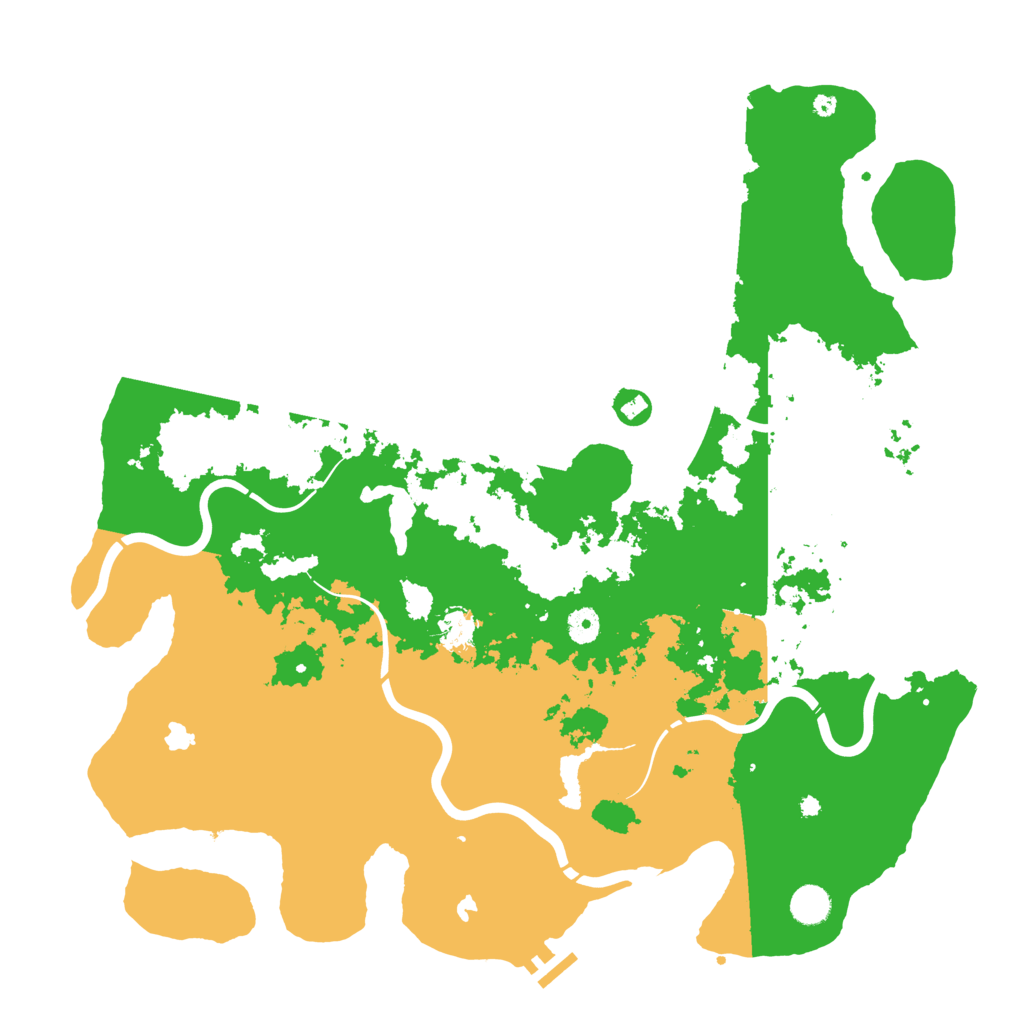 Biome Rust Map: Procedural Map, Size: 4500, Seed: 400090469