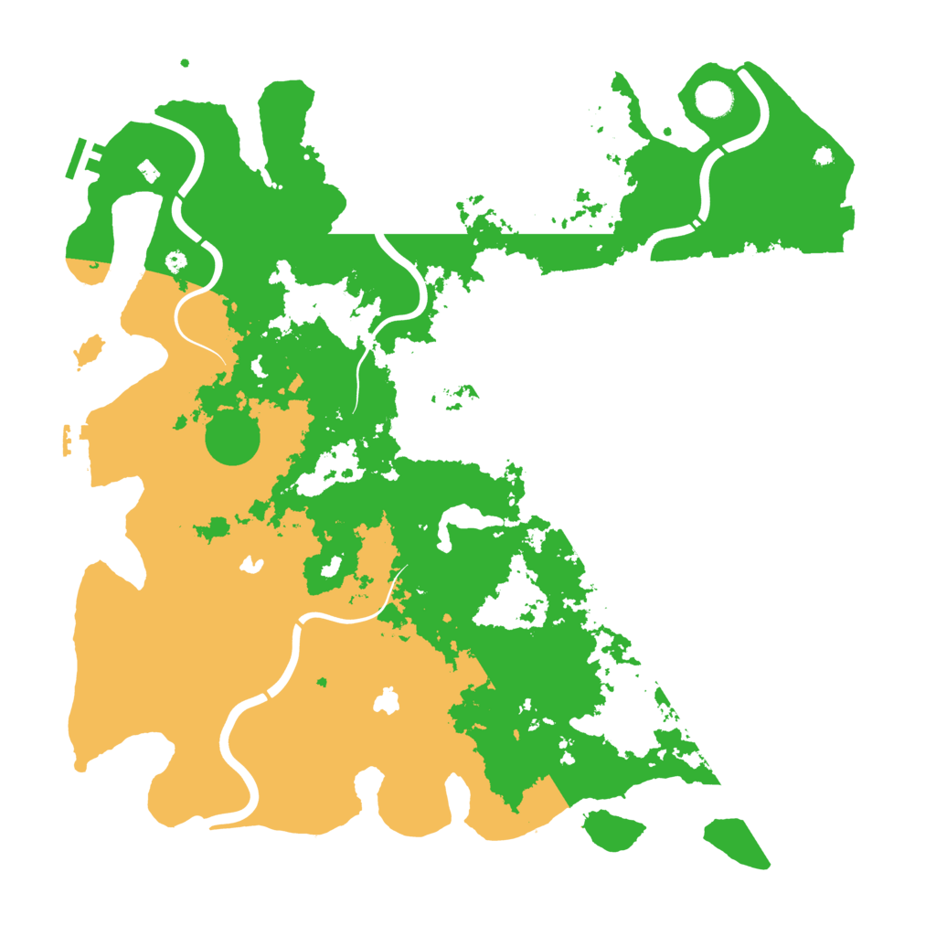 Biome Rust Map: Procedural Map, Size: 4500, Seed: 79782304