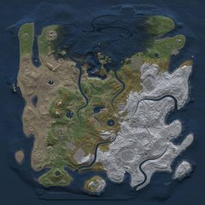 Thumbnail Rust Map: Procedural Map, Size: 4250, Seed: 1740221796, 15 Monuments