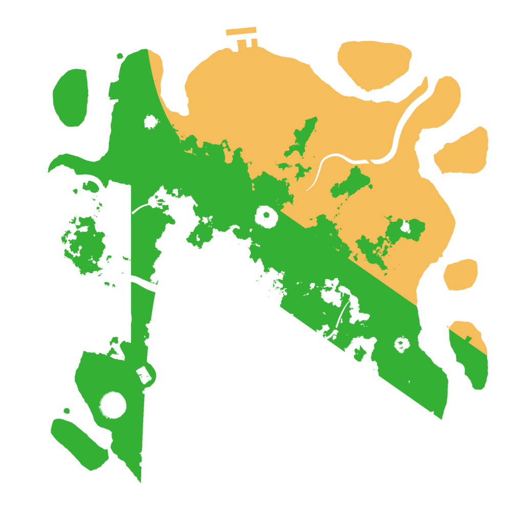 Biome Rust Map: Procedural Map, Size: 3500, Seed: 658284551