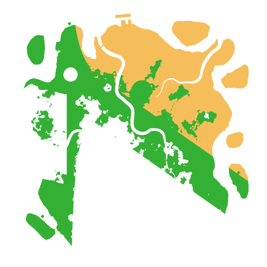 Biome Rust Map: Procedural Map, Size: 3500, Seed: 658284551