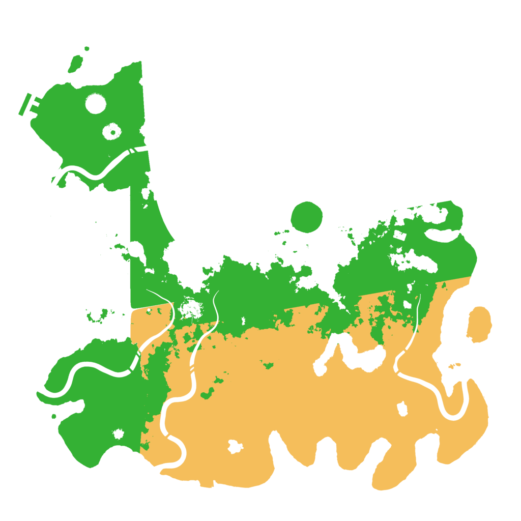 Biome Rust Map: Procedural Map, Size: 4500, Seed: 129431451