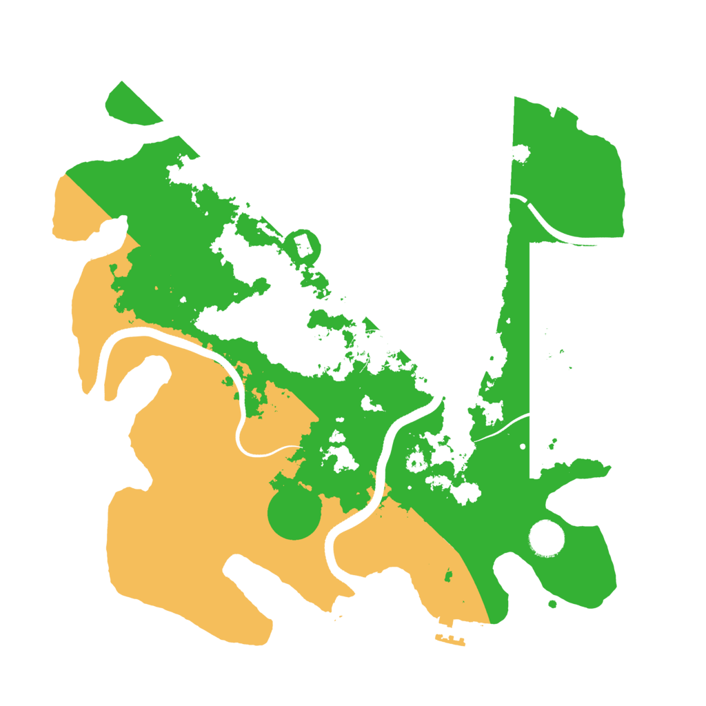 Biome Rust Map: Procedural Map, Size: 3500, Seed: 1999638494
