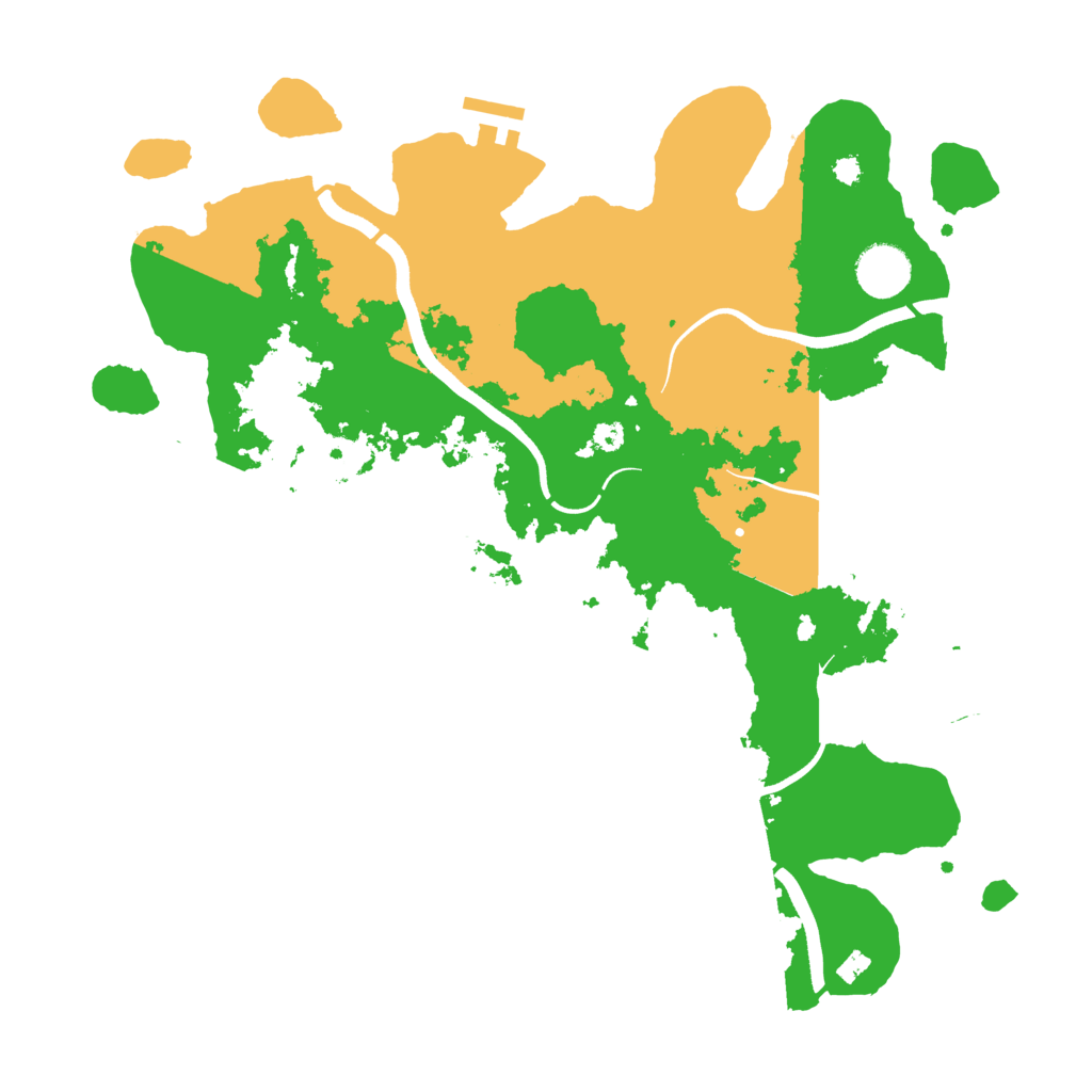 Biome Rust Map: Procedural Map, Size: 3600, Seed: 960810
