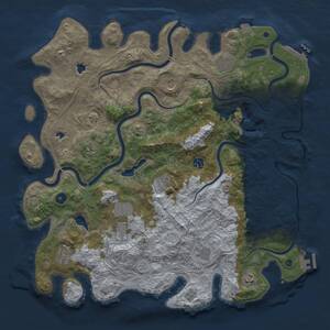Thumbnail Rust Map: Procedural Map, Size: 4500, Seed: 1141268509, 16 Monuments