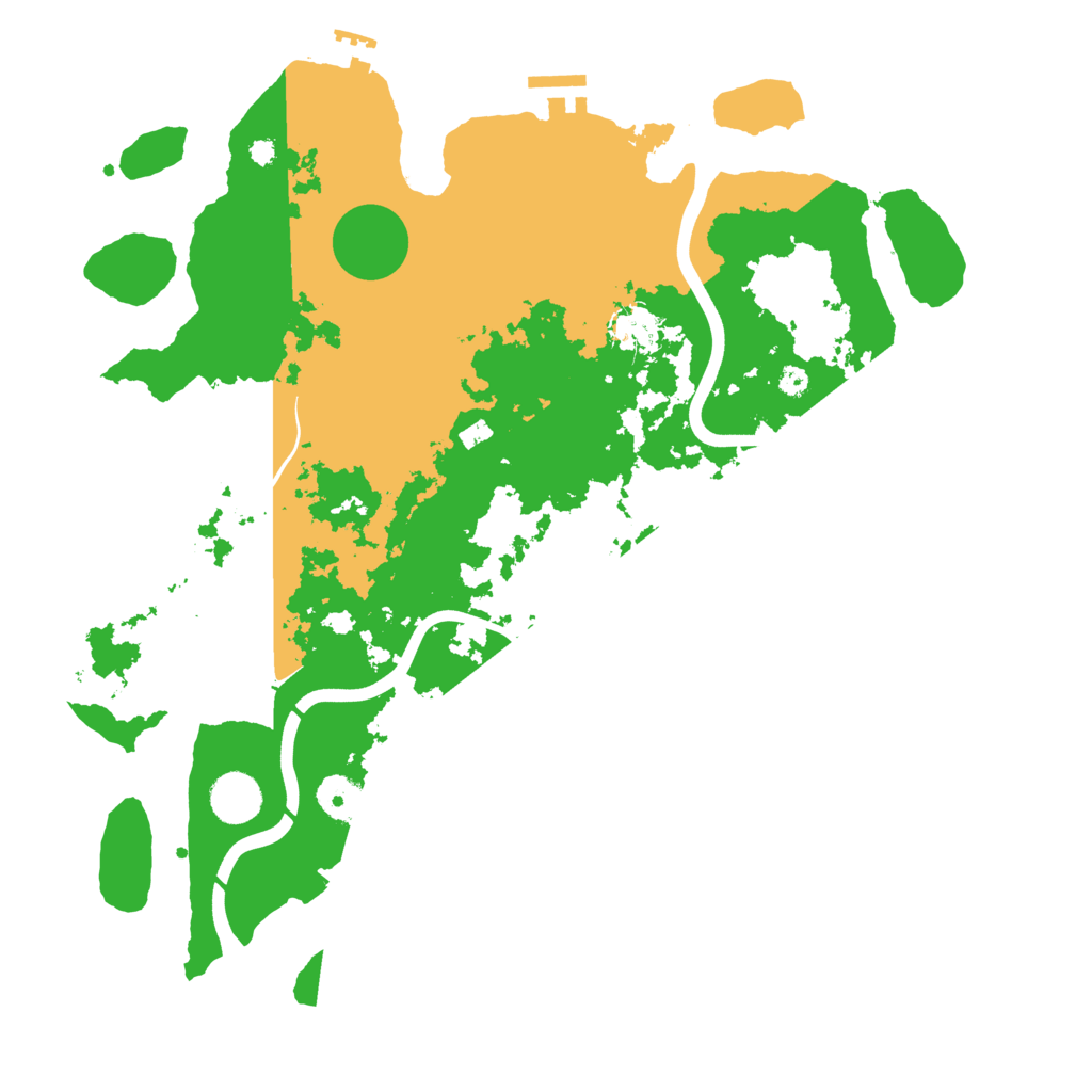 Biome Rust Map: Procedural Map, Size: 3800, Seed: 612836401