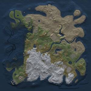 Thumbnail Rust Map: Procedural Map, Size: 4250, Seed: 735498400, 17 Monuments