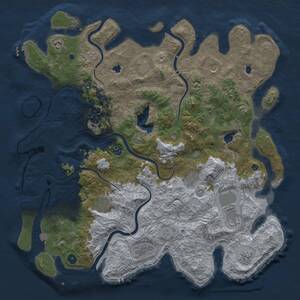 Thumbnail Rust Map: Procedural Map, Size: 4750, Seed: 1987176344, 16 Monuments