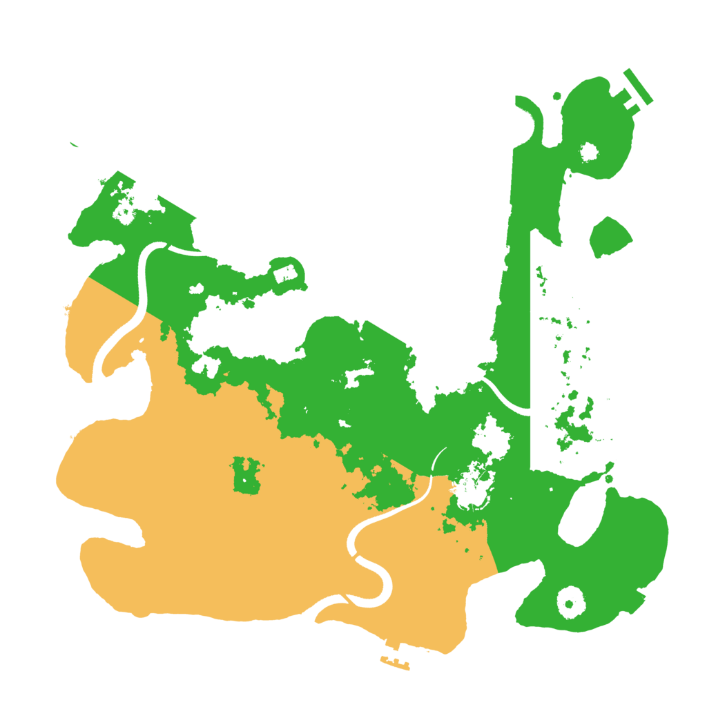 Biome Rust Map: Procedural Map, Size: 3500, Seed: 16789831