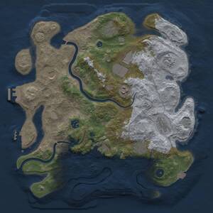 Thumbnail Rust Map: Procedural Map, Size: 3750, Seed: 20074, 16 Monuments