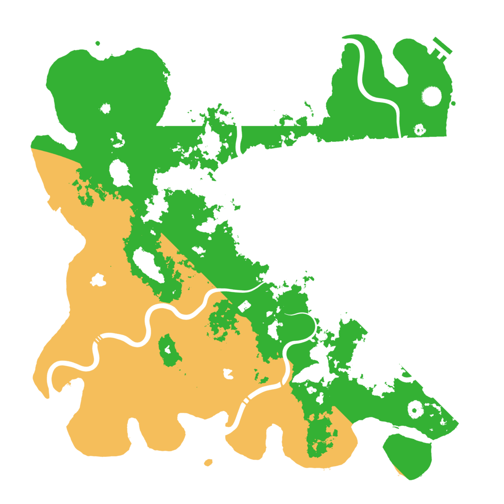 Biome Rust Map: Procedural Map, Size: 4500, Seed: 122233