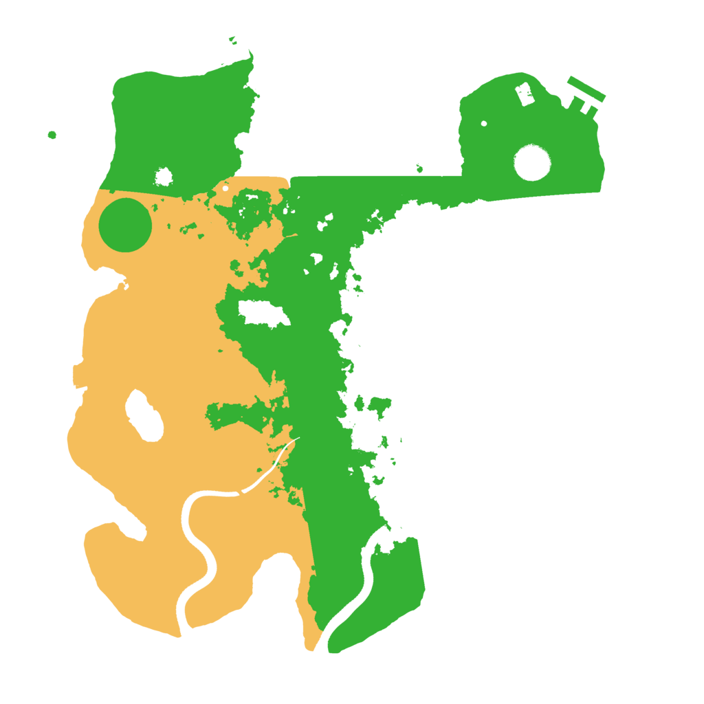 Biome Rust Map: Procedural Map, Size: 3500, Seed: 444022379
