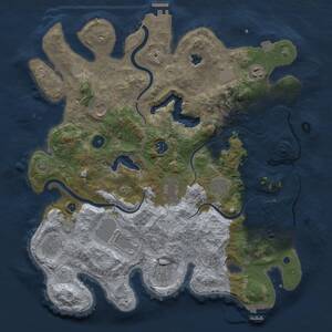 Thumbnail Rust Map: Procedural Map, Size: 4000, Seed: 108212025, 16 Monuments