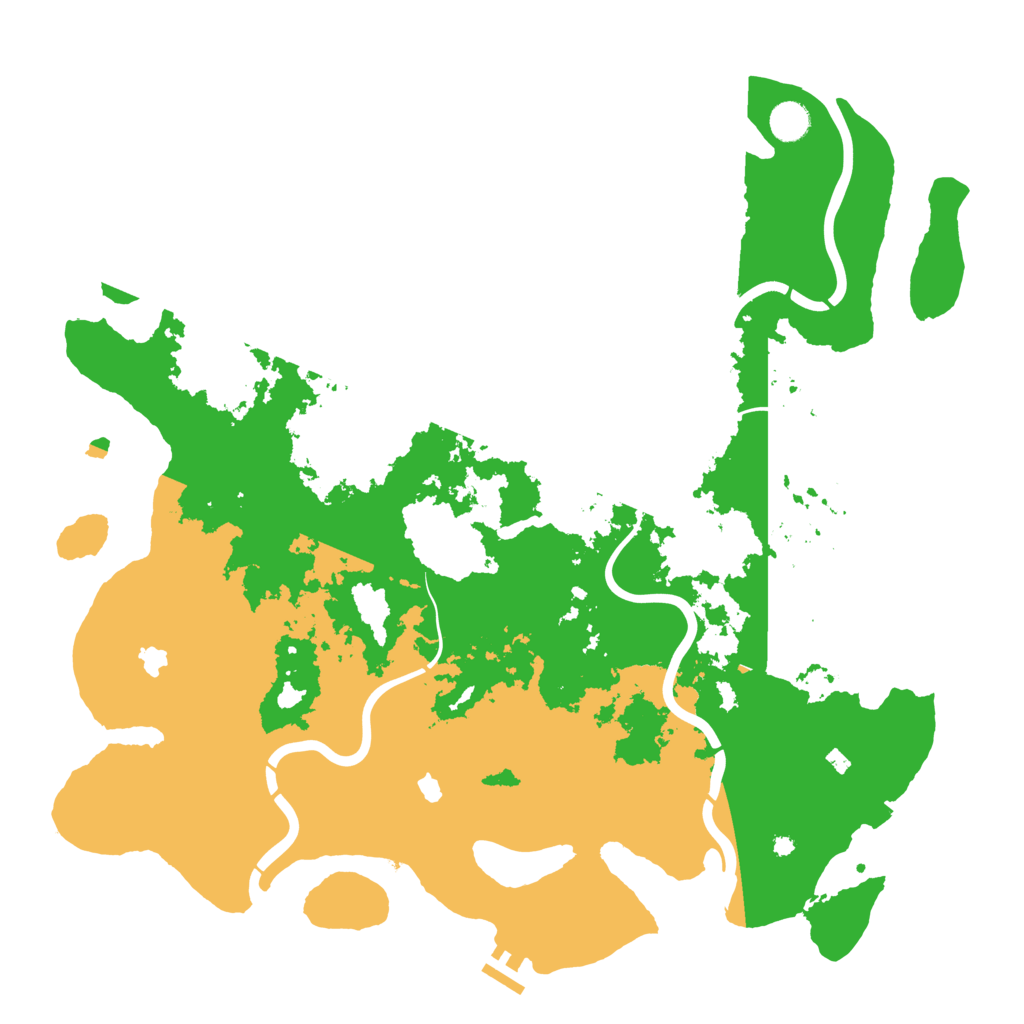 Biome Rust Map: Procedural Map, Size: 4500, Seed: 377776592