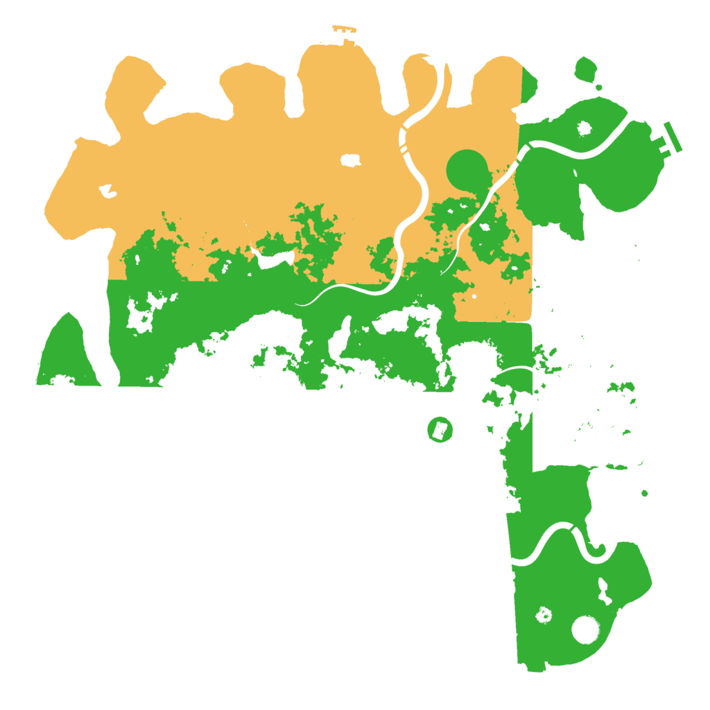 Biome Rust Map: Procedural Map, Size: 4500, Seed: 229681807