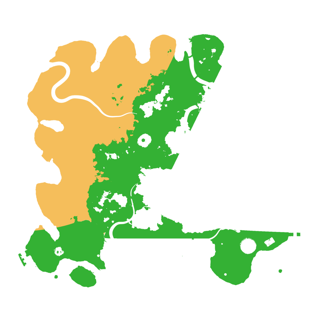 Biome Rust Map: Procedural Map, Size: 3600, Seed: 188432054