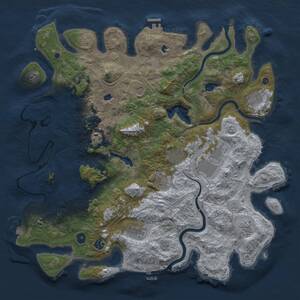 Thumbnail Rust Map: Procedural Map, Size: 4500, Seed: 239, 16 Monuments