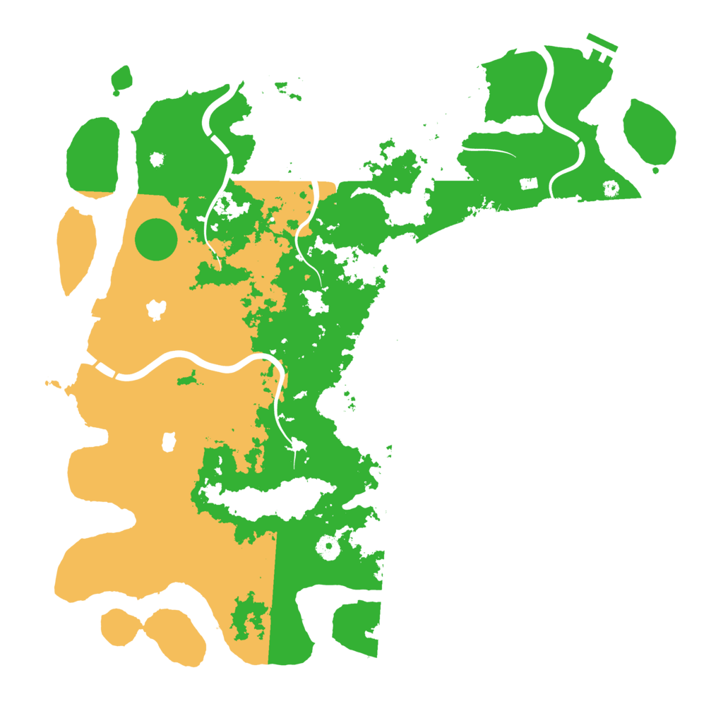 Biome Rust Map: Procedural Map, Size: 4500, Seed: 889644557