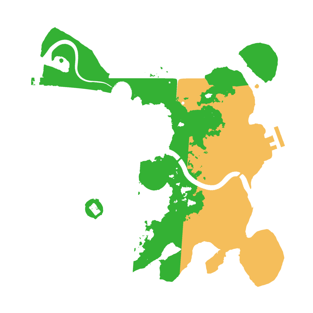 Biome Rust Map: Procedural Map, Size: 3000, Seed: 201257217