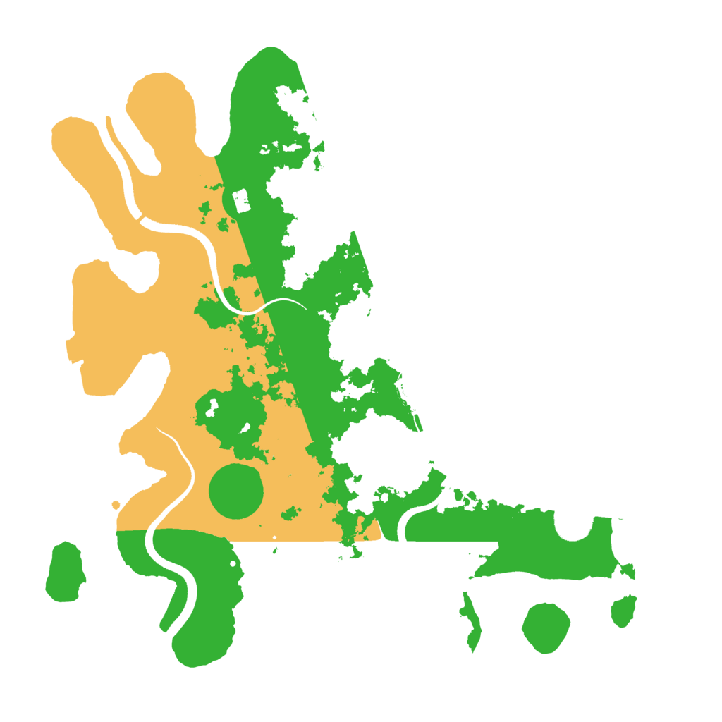 Biome Rust Map: Procedural Map, Size: 3500, Seed: 1148901084