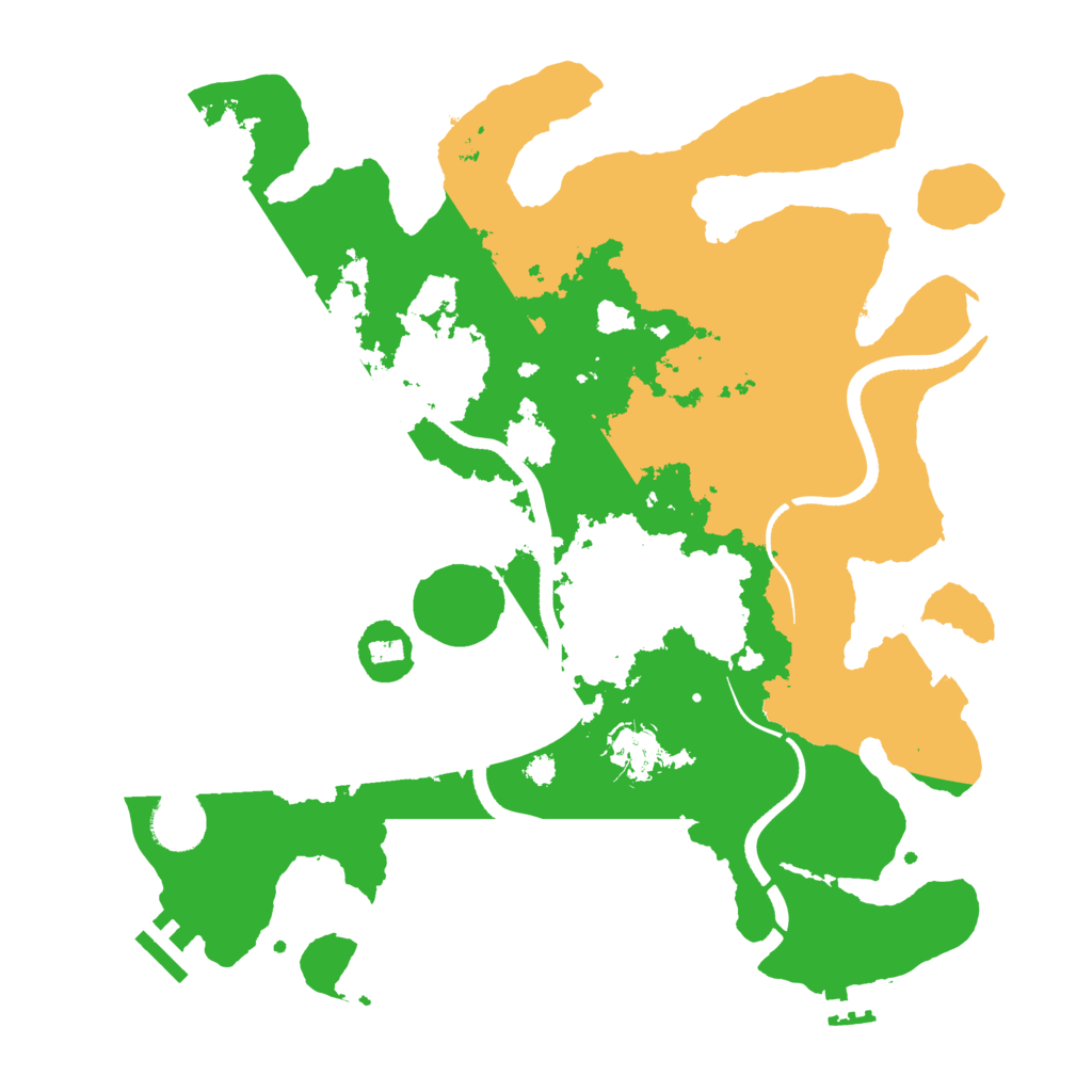 Biome Rust Map: Procedural Map, Size: 3500, Seed: 1574058287
