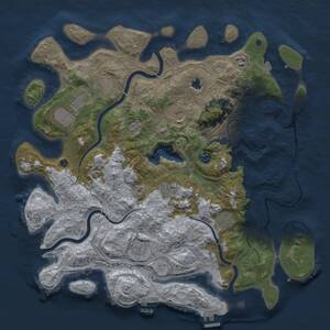 Thumbnail Rust Map: Procedural Map, Size: 4250, Seed: 771847273, 15 Monuments