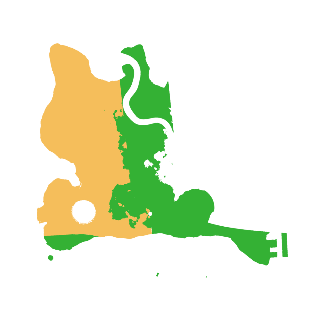 Biome Rust Map: Procedural Map, Size: 2400, Seed: 210825