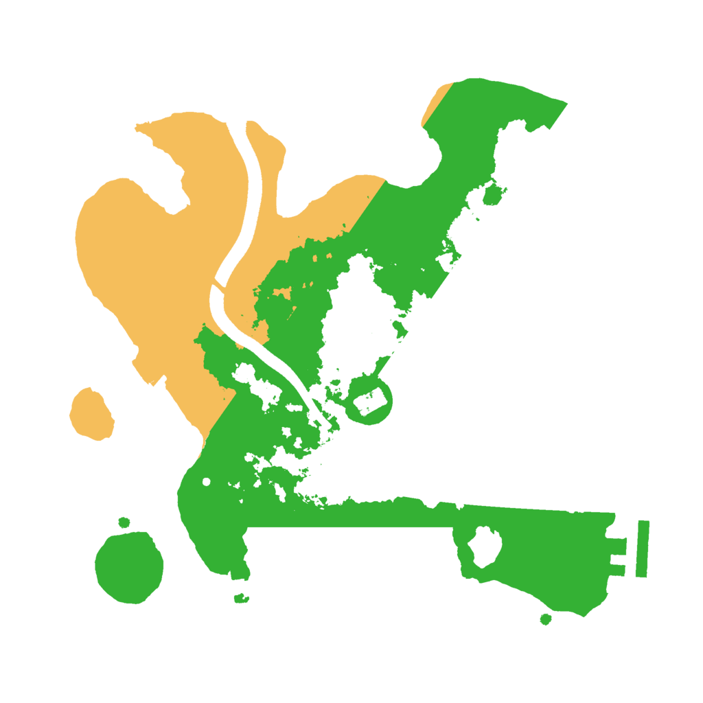 Biome Rust Map: Procedural Map, Size: 2500, Seed: 2454214