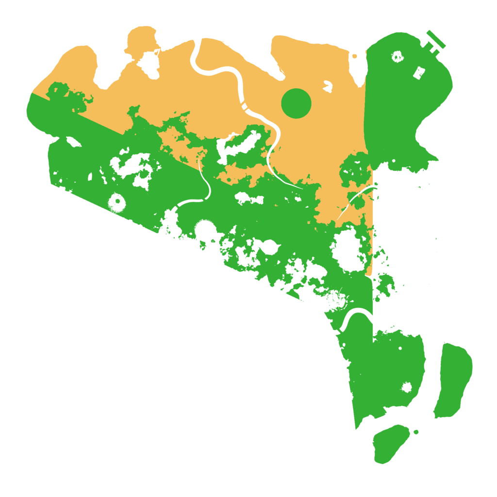 Biome Rust Map: Procedural Map, Size: 4350, Seed: 423345137