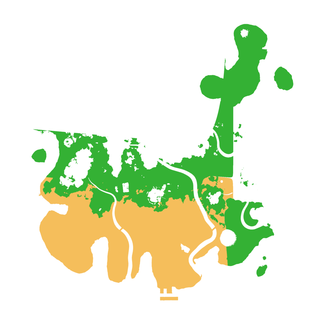 Biome Rust Map: Procedural Map, Size: 3500, Seed: 272109007