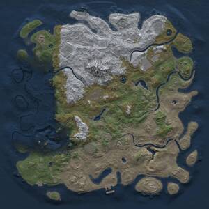 Thumbnail Rust Map: Procedural Map, Size: 5000, Seed: 1988954526, 16 Monuments