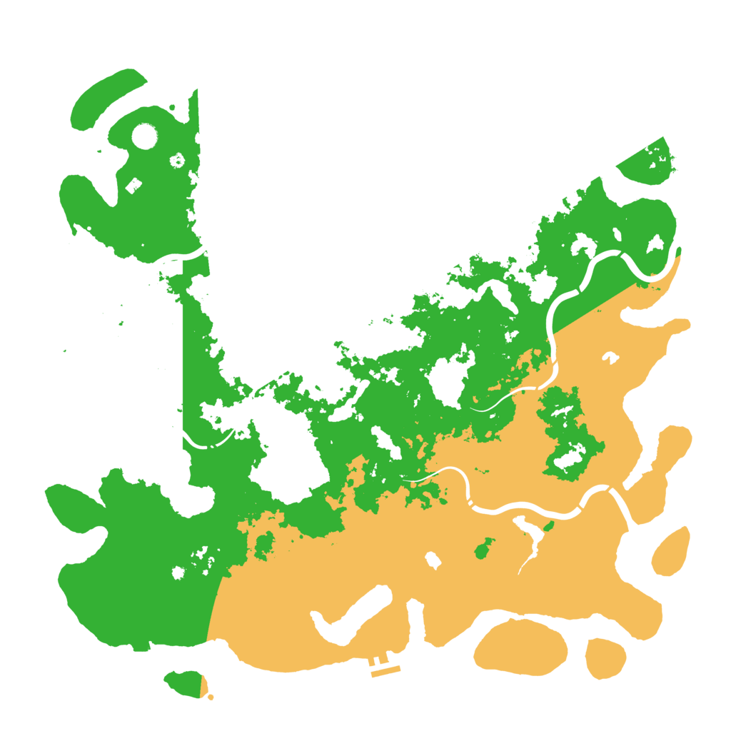 Biome Rust Map: Procedural Map, Size: 5000, Seed: 1988954526