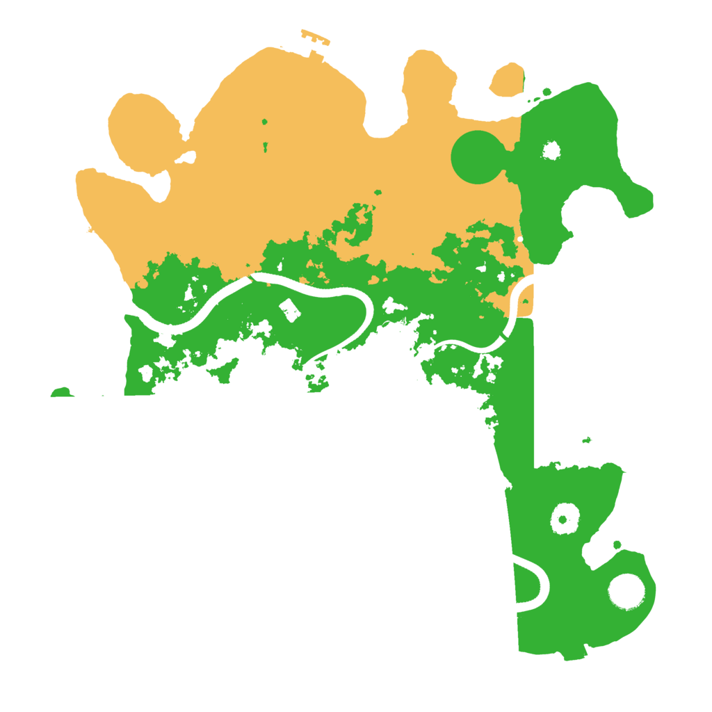 Biome Rust Map: Procedural Map, Size: 3500, Seed: 261608