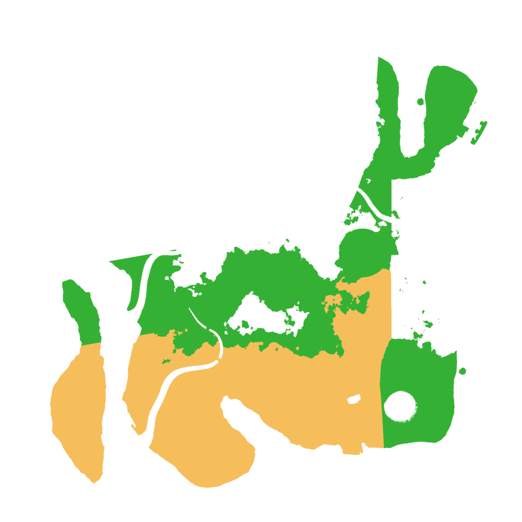 Biome Rust Map: Procedural Map, Size: 3000, Seed: 911123968