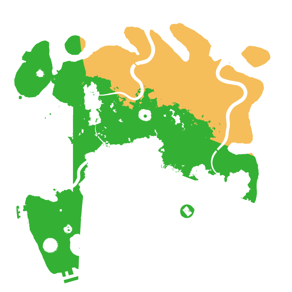 Biome Rust Map: Procedural Map, Size: 3500, Seed: 248913