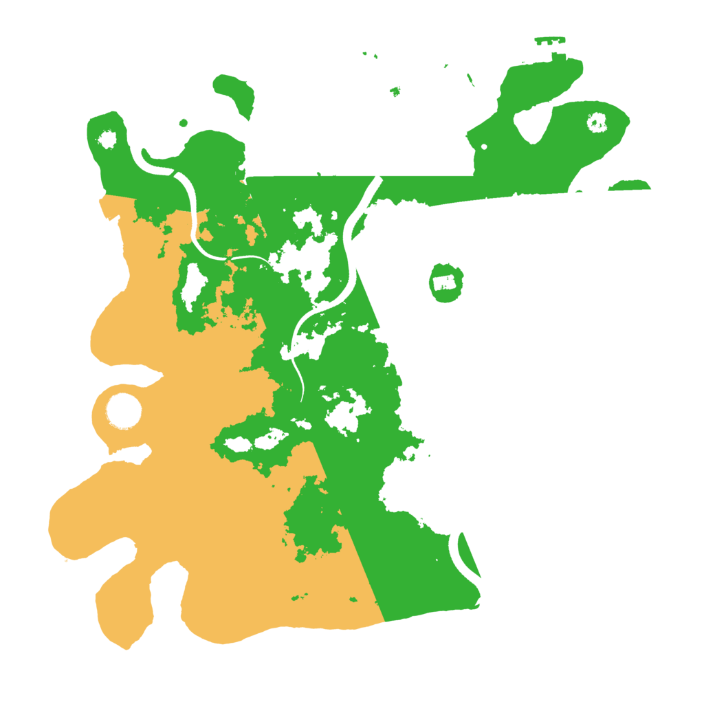 Biome Rust Map: Procedural Map, Size: 3500, Seed: 663091161