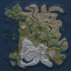 Thumbnail Rust Map: Procedural Map, Size: 4250, Seed: 585180651, 16 Monuments