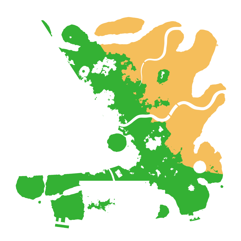 Biome Rust Map: Procedural Map, Size: 3500, Seed: 1111155