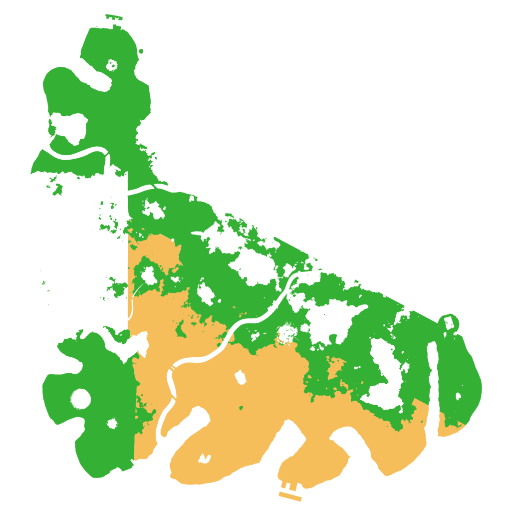 Biome Rust Map: Procedural Map, Size: 4500, Seed: 764387859