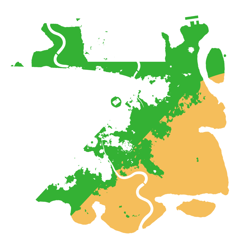 Biome Rust Map: Procedural Map, Size: 3800, Seed: 151231555