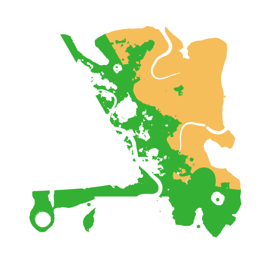 Biome Rust Map: Procedural Map, Size: 3000, Seed: 45346347