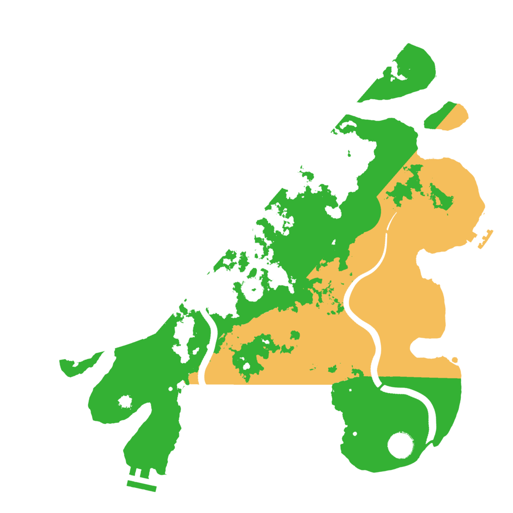 Biome Rust Map: Procedural Map, Size: 3500, Seed: 637677822