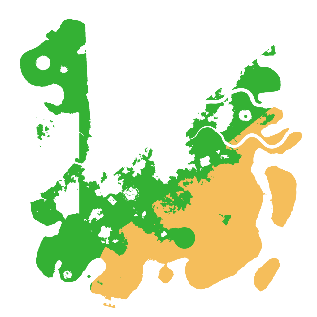 Biome Rust Map: Procedural Map, Size: 3900, Seed: 123356