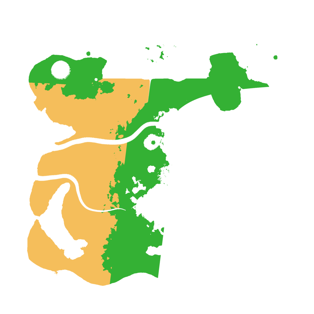 Biome Rust Map: Procedural Map, Size: 3000, Seed: 21275