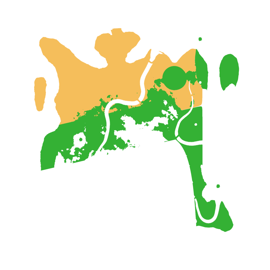 Biome Rust Map: Procedural Map, Size: 3000, Seed: 980831846